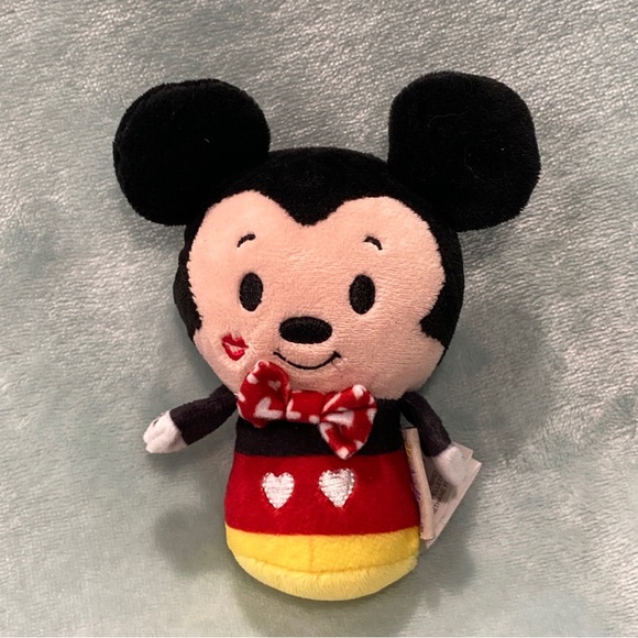 Disney Mickey Mouse Plush Hallmark Itty Bittys Collectible w Bow Tie Sweetheart - Picture 1 of 8
